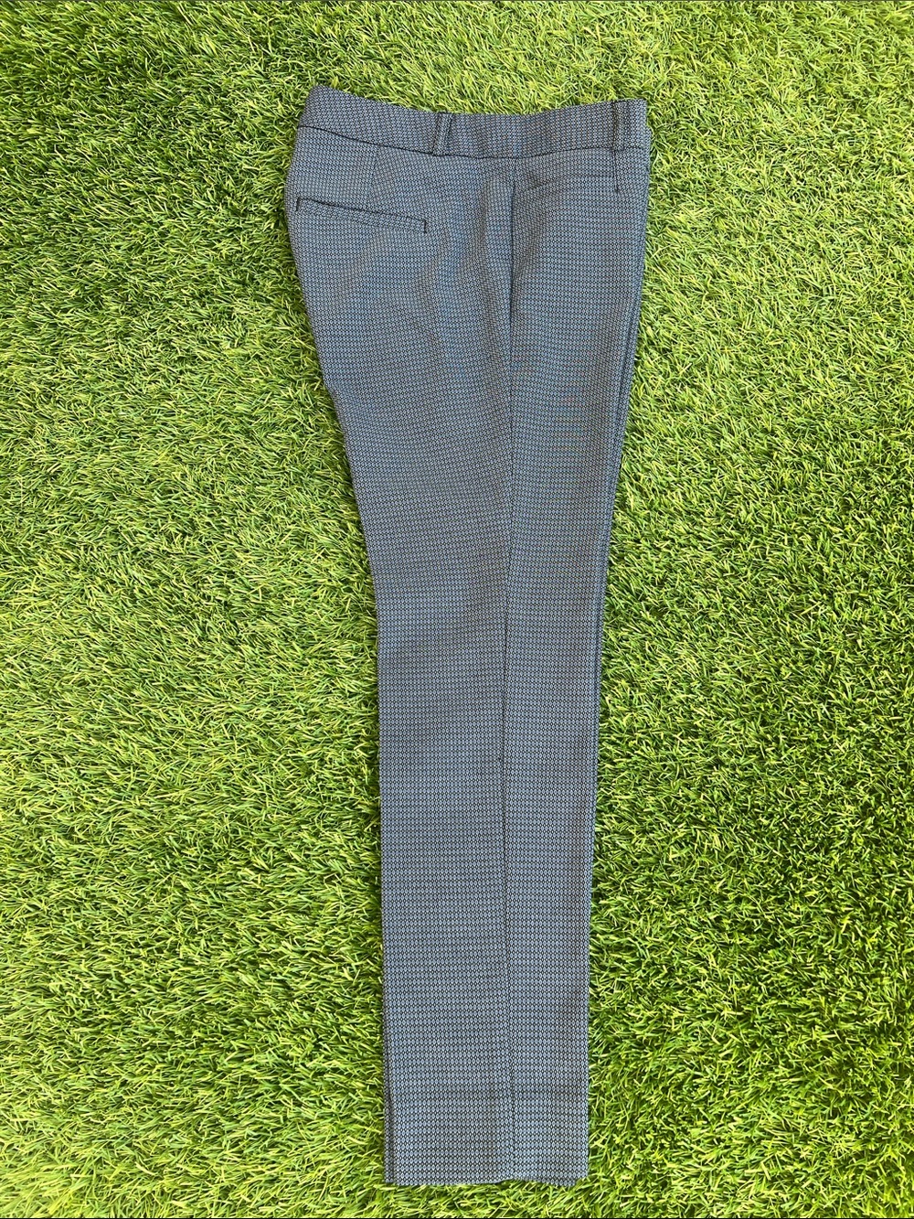 Banana Republic Sloan PaternWomen's Straight-Leg Dress Pants in Navy Micro-Check
